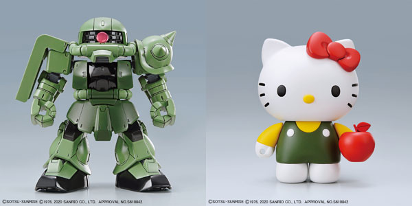 BANDAI SPIRITS Hello Kitty/Zaku II [SD Gundam Cross Silhouette] Plastic Model