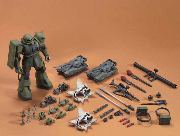 BANDAI SPIRITS HGUC 1/144 Zaku Ground Battle Set Plastic Model image 1