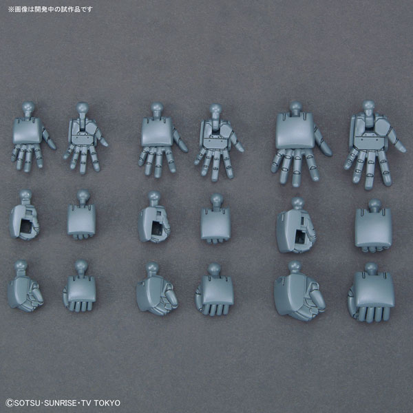 BANDAI SPIRITS HGBC 1/144 Build Hands Rounded (S, M, L) Plastic Model