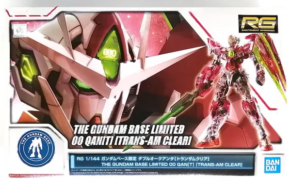 BANDAI SPIRITS RG 1/144 Gundam Base Exclusive 00 QAN [T] [Trans Am Clear] Plastic Model (Gundam Base Exclusive) Bild 1