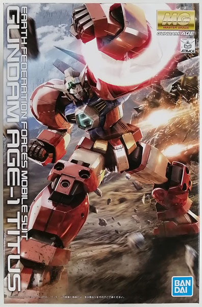 BANDAI SPIRITS MG 1/100 건담 AGE-1T 티투스 플라스틱 모델 이미지 1