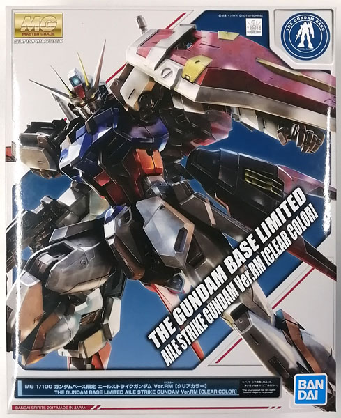 BANDAI SPIRITS MG 1/100 Aile Strike Gundam Ver.RM [Clear Color] Plastic Model (Gundam Base Exclusive)