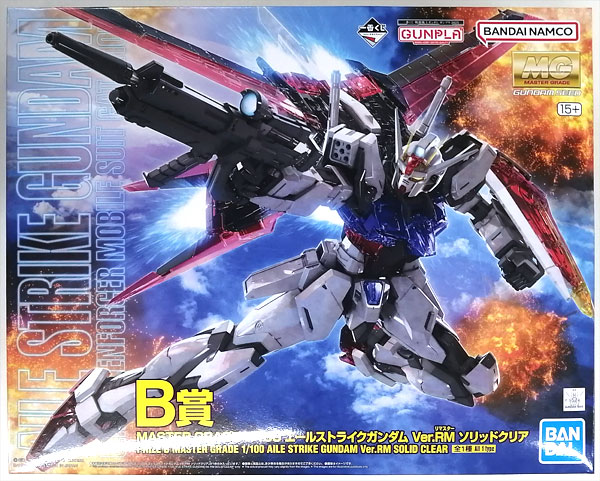 BANDAI SPIRITS Ichiban Kuji Mobile Suit Gundam Gunpla 2023 B Prize - MASTER GRADE 1/100 Aile Strike Gundam Ver.RM Solid Clear (Game-prize)
