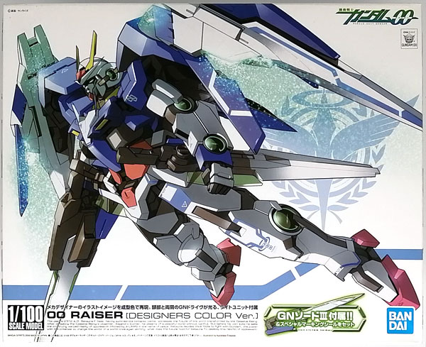 BANDAI SPIRITS Mobile Suit Gundam 00 1/100 00 Raiser Designer's Color Version Plastic Model