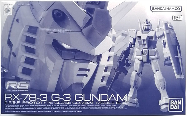 BANDAI SPIRITS RG 1/144 G-3 Gundam Plastic Model (Hobby Online Shop Exclusive)