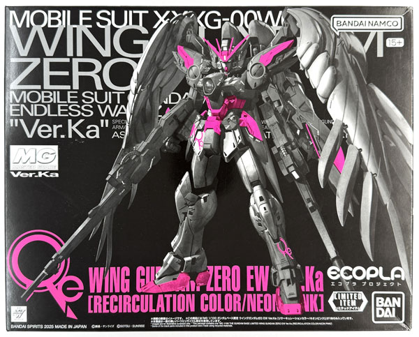 BANDAI SPIRITS MG 1/100 Wing Gundam Zero EW Ver.Ka [Recirculation Color / Neon Pink] Plastic Model (Gundam Base Exclusive) 圖片 1