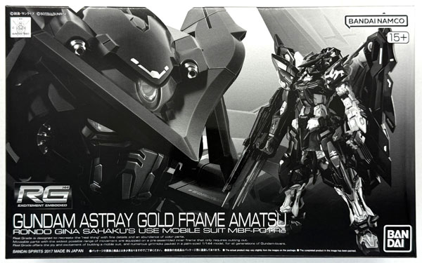 BANDAI SPIRITS RG 1/144 Gundam Astray Gold Frame Amatsu Plastic Model (Hobby Online Shop Exclusive) 圖片 1
