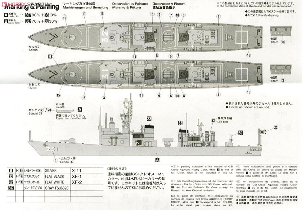 Hasegawa JMSDF Destroyer Escort Oyodo(DE-231)/Sendai(DE-232) (Plastic model) image 5