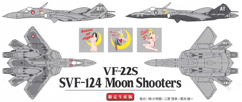 Hasegawa VF-22S `SVF-124 Moon Shooters` (โมเดลพลาสติก) รูปภาพ 6