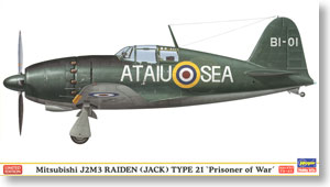 Hasegawa Mitsubishi J2M3 Raiden (Jack) Type21 Prisoner of War (Plastic Model)