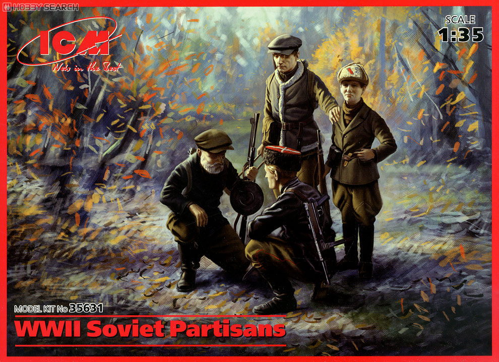 ICM Sowjetische Partisanen 2. Weltkrieg (Plastikmodell) Bild 2