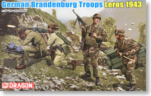 Dragon German Brandenburg Troops, Leros 1943 (4 Figures Set) (Plastic model)