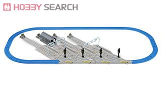 Tomy (TakaraTomy) Let`s line them up, the vehicle cool ! Rail yard Rail Set (Plarail) 圖片 2