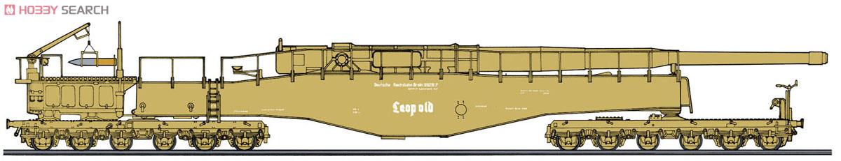 Hasegawa German Army Railway gun K5(E) Leopold w/Figure (Plastic model) รูปภาพ 4