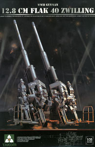 Takom WWII German 12.8cm Flak 40 Zwilling (Plastic model)