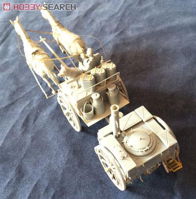 Riich Model German HF.11 Horse-Drawn Carriage Large Field Kitchen Horse + Soldier &amp; Dog Bild 5