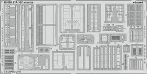 Eduard F/A-18C Photo-Etched Parts Set for Kinetic (Plastic model) image 1