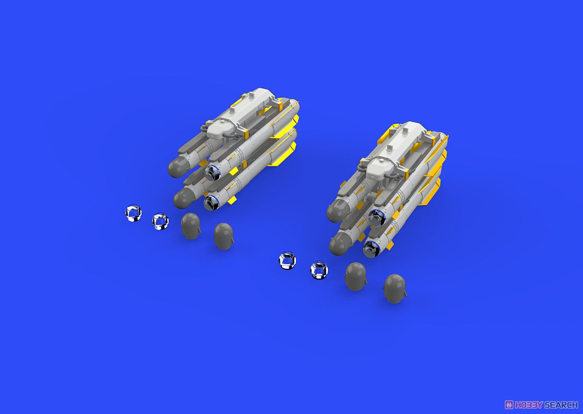 Eduard AGM-114 Hellfire Missile w/2 Launchers (8 Pieces) (Plastic model) imagen 3