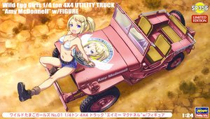 Hasegawa Wild Egg Girls No.01 1/4t 4x4 Truck `Amy MacDonnell` w/Figure (Model Car)