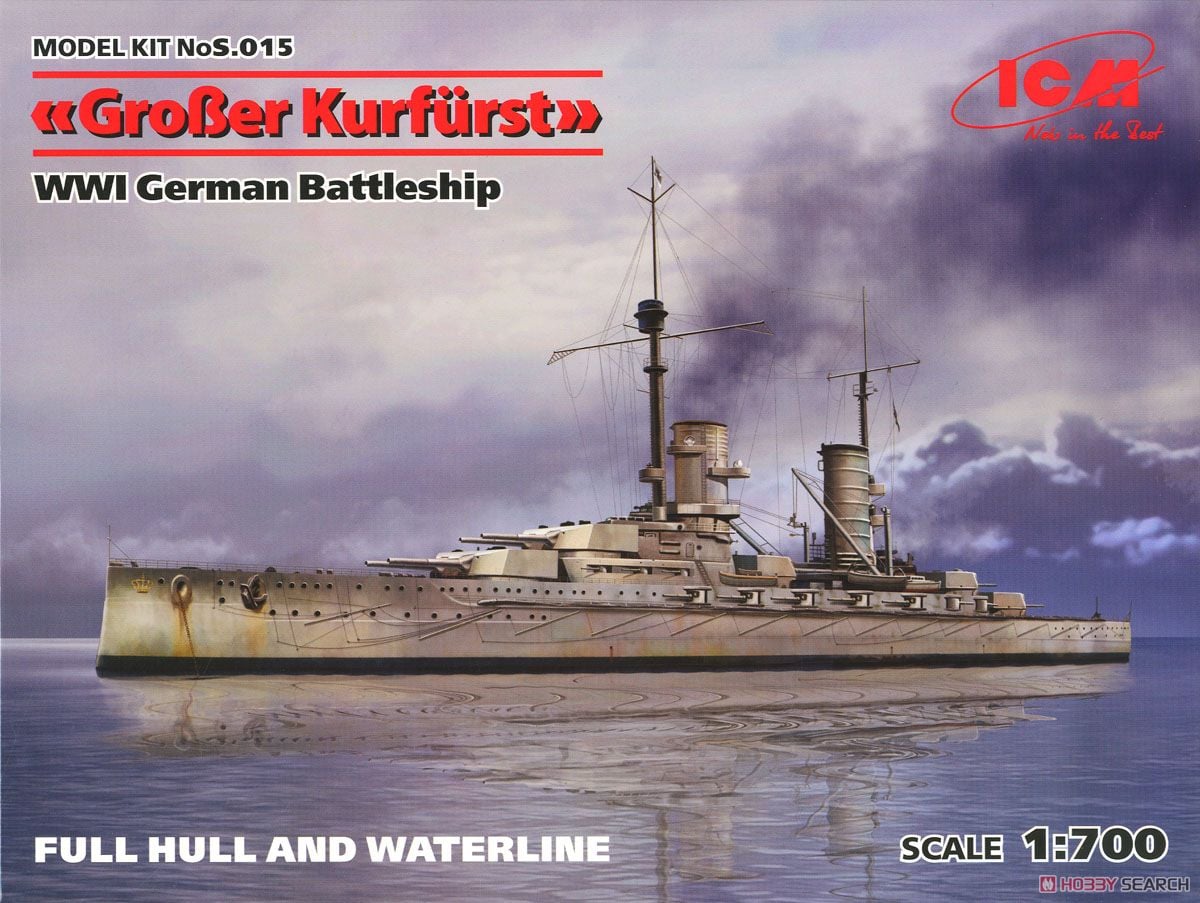 ICM Grosser Kurfurst WWI German Battleship gambar 2