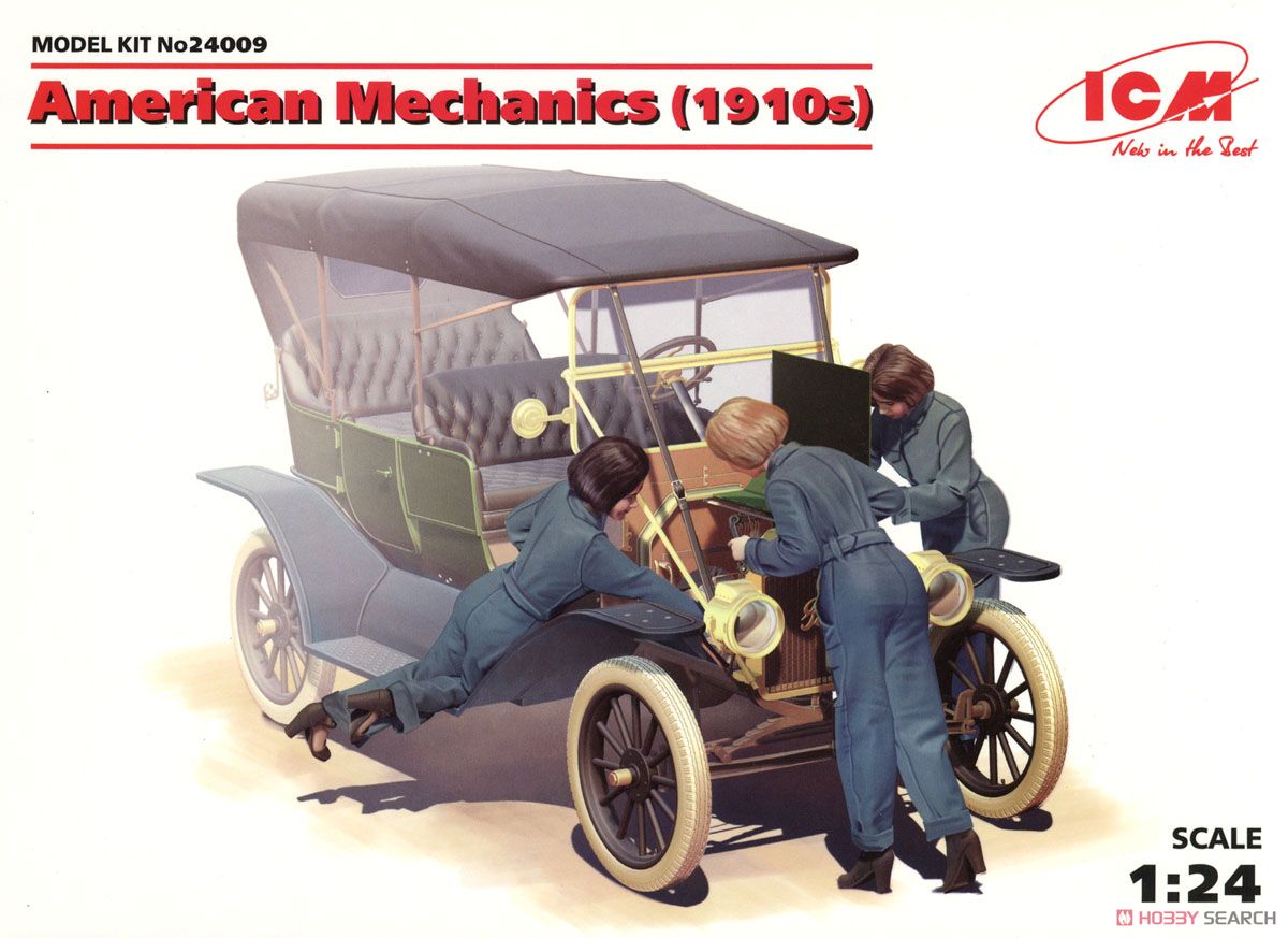ICM Amerikanische Mechaniker (1910er Jahre) (3er-Set) (Plastikmodell) Bild 2