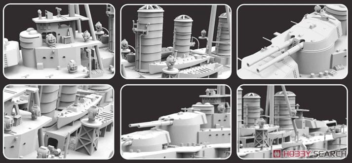 Kajika IJN Battlecruiser Kirishima 1915 (Plastic model) image 3