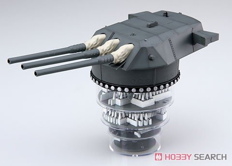 Fujimi Battleship Yamato Type 94 46cm Main Turret (1 Piece) w/Metal Parts and Display Stand รูปภาพ 3