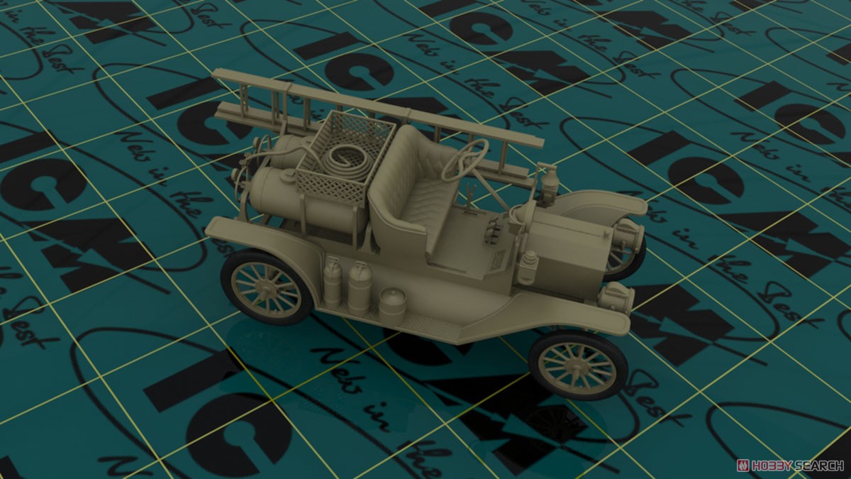 ICM T型フォード 1914 消防車 w/クルー (プラモデル) 画像 4