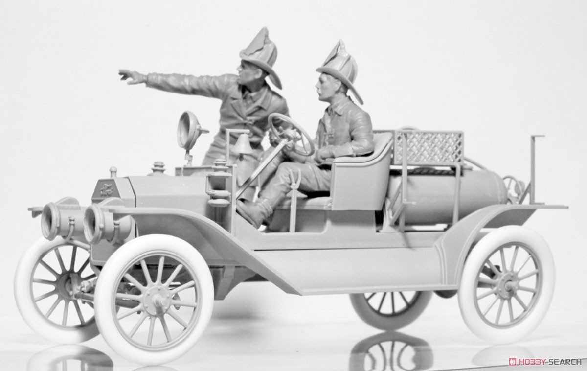 ICM T型フォード 1914 消防車 w/クルー (プラモデル) 画像 7