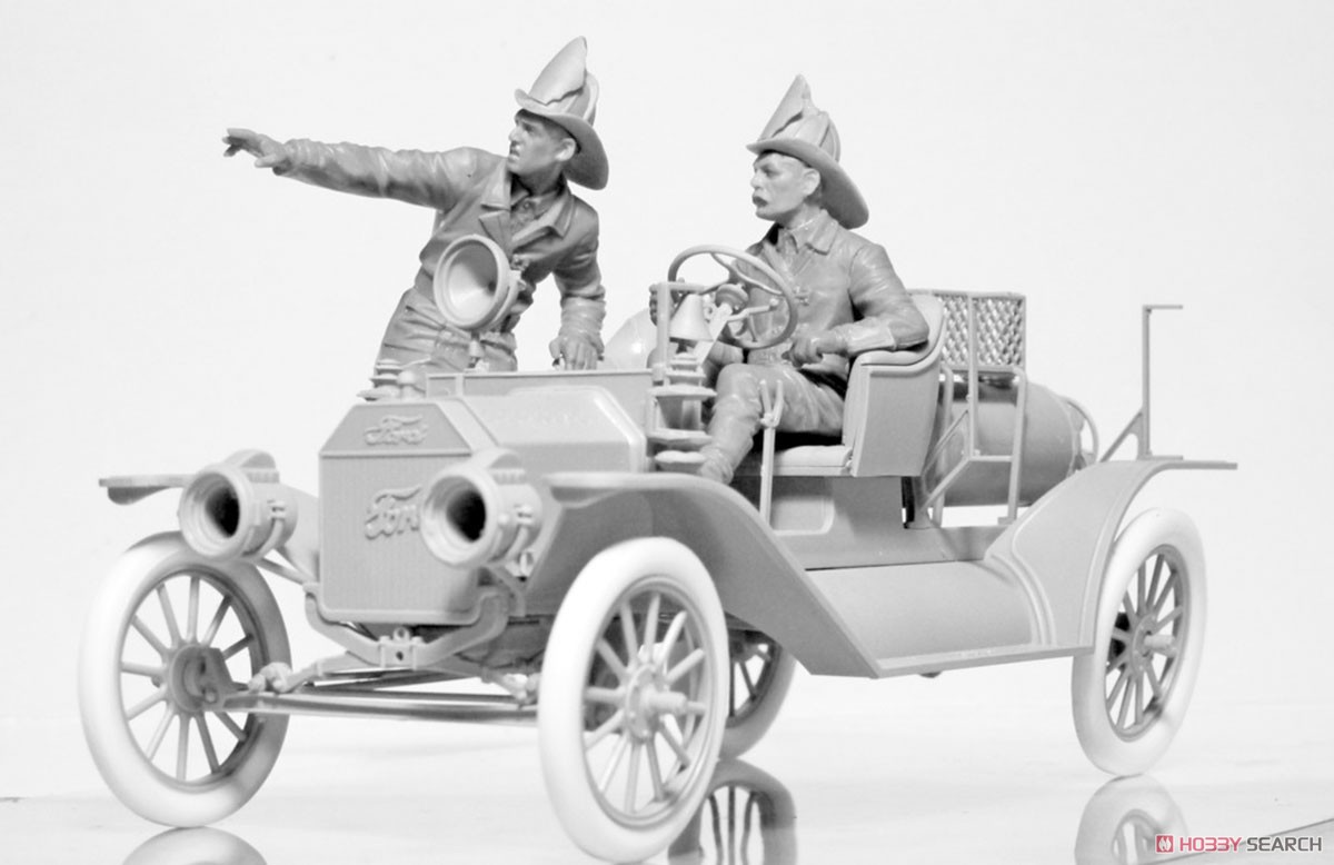 ICM T型フォード 1914 消防車 w/クルー (プラモデル) 画像 8