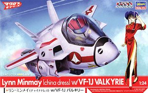 Hasegawa Lynn Minmay (Chinese Dress) w/VF-1J Valkyrie (Egg Plane) (Plastic model)