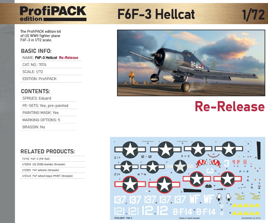 Eduard F6F-3 Profipack (Plastikmodell) Bild 4