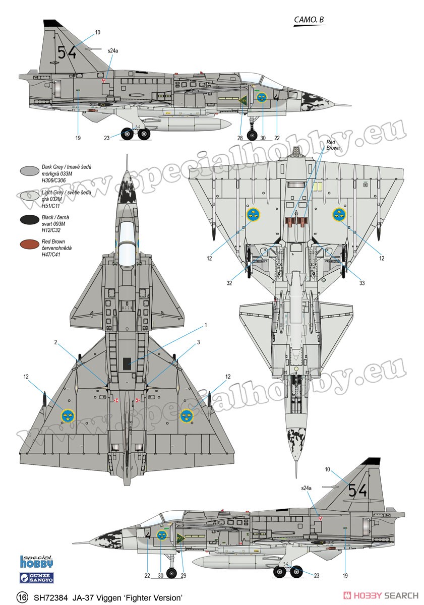 Special Hobby Saab JA-37 Viggen Fighter (Plastic model) gambar 6