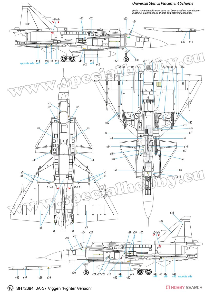 Special Hobby Saab JA-37 Viggen Fighter (Plastic model) gambar 8