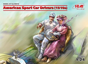 ICM American Sport Car Drivers (1910s) (1 Male, 1 Female Figures) (Plastic model)
