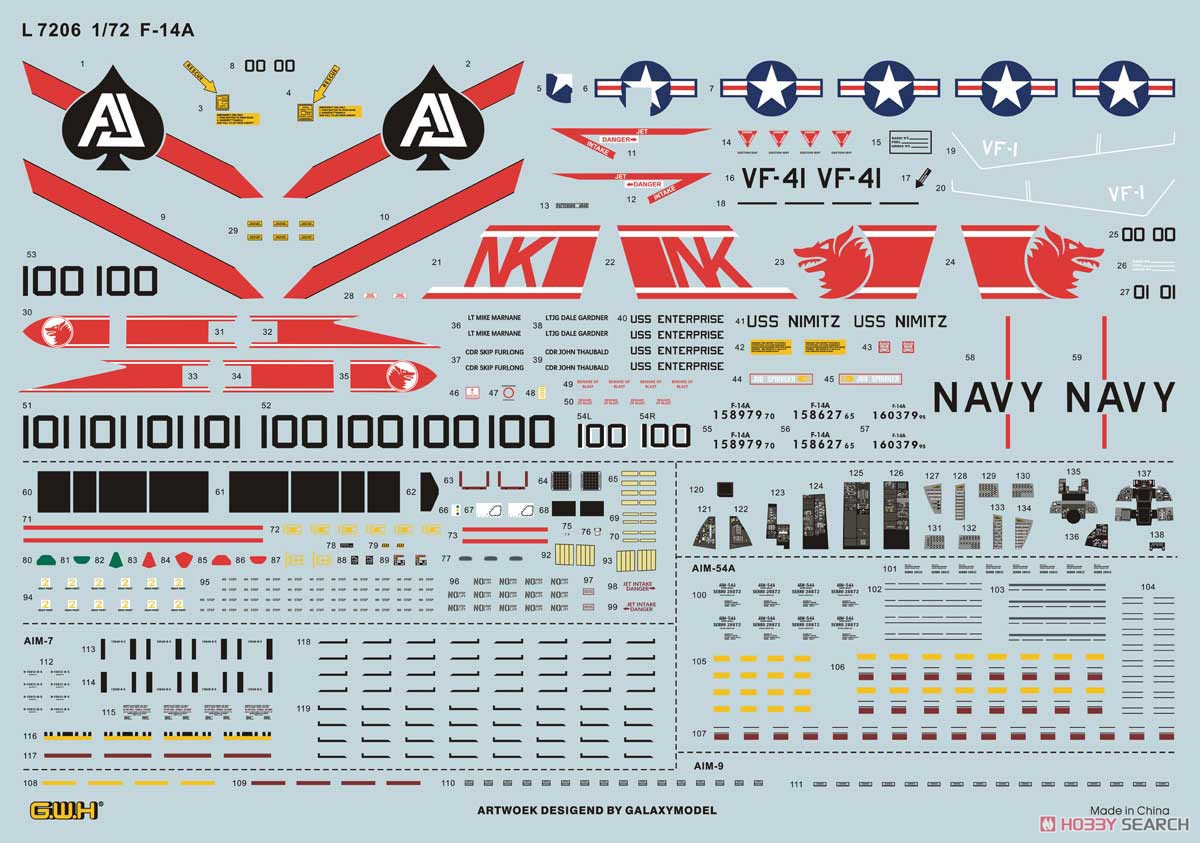 Great Wall Hobby 그루먼 F-14A 톰캣 (프라모델) 이미지 4