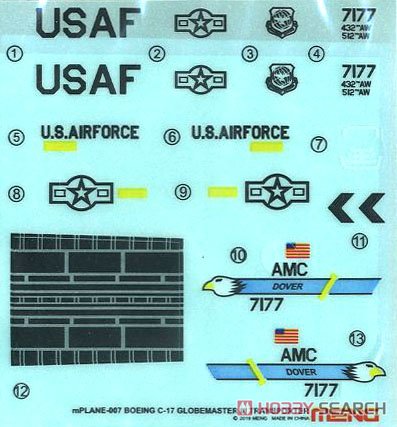 Meng Model Boeing C-17 Globemaster III Transporter (Plastikmodell) Bild 6