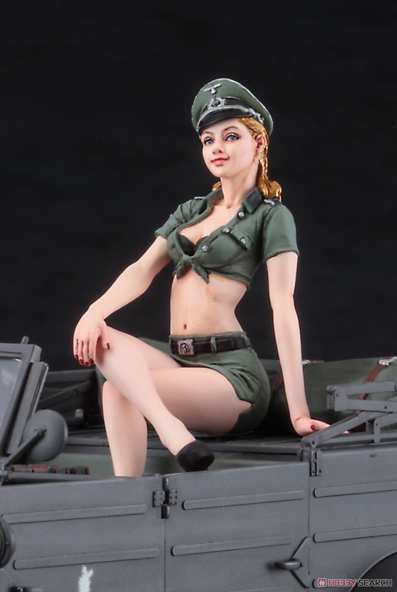 Hasegawa Pkw.K1 퀴벨바겐 Type 82 w/금발 소녀 피규어 (모형 자동차) 이미지 3