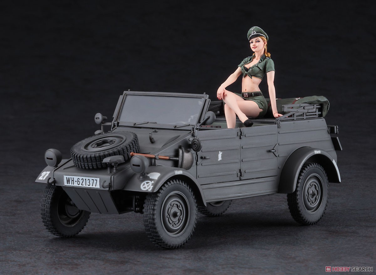 Hasegawa Pkw.K1 퀴벨바겐 Type 82 w/금발 소녀 피규어 (모형 자동차) 이미지 4