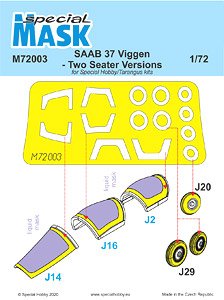 CMK SAAB 37 Viggen Two Seater Mask (for Special Hobby)