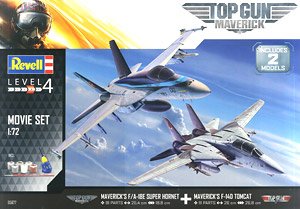 Revell (Germany) Top Gun Movie Set (F/A-18E & F-14A) (Plastic model)