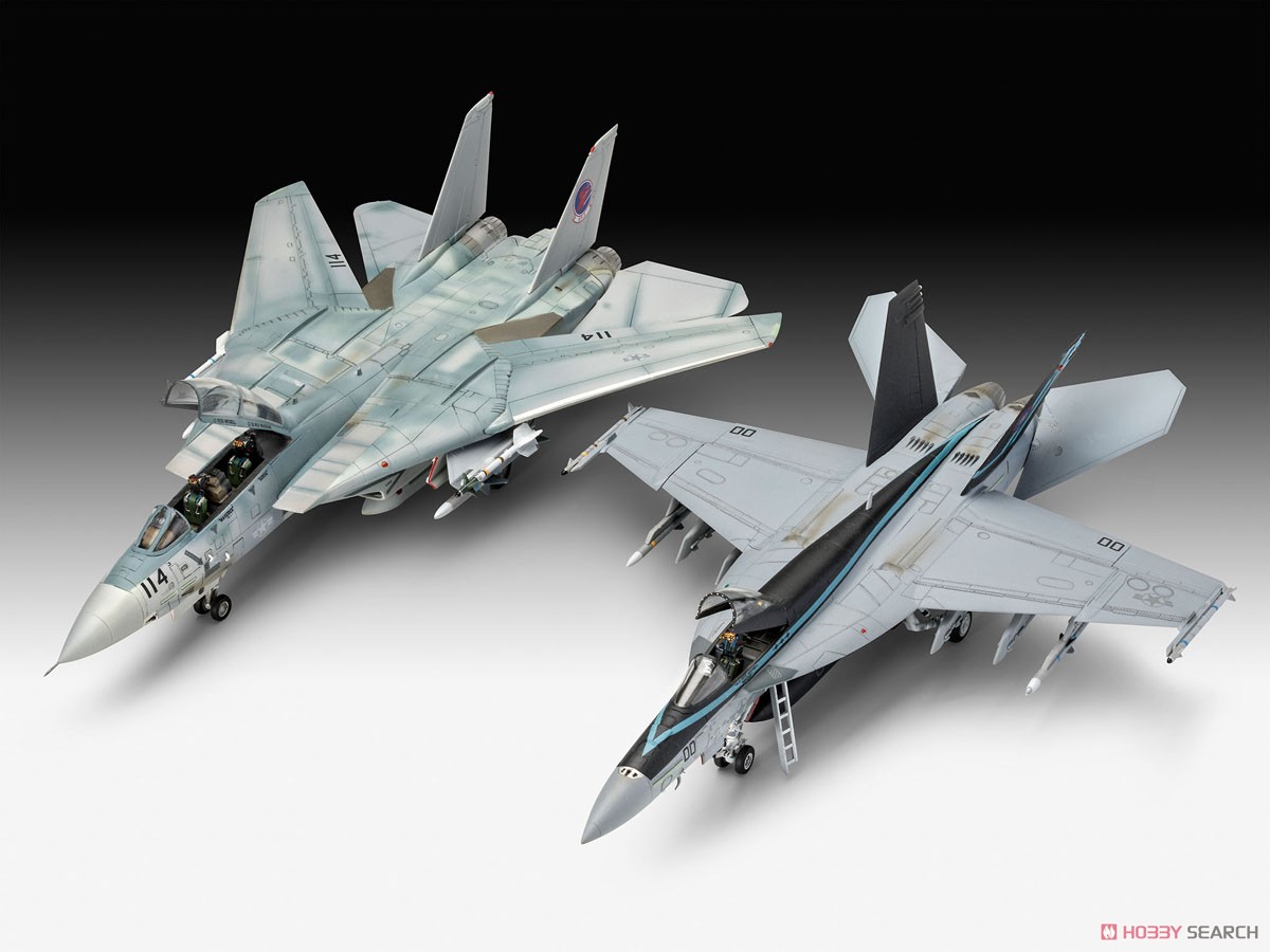 Revell (Germany) Top Gun Movie Set (F/A-18E & F-14A) image 3