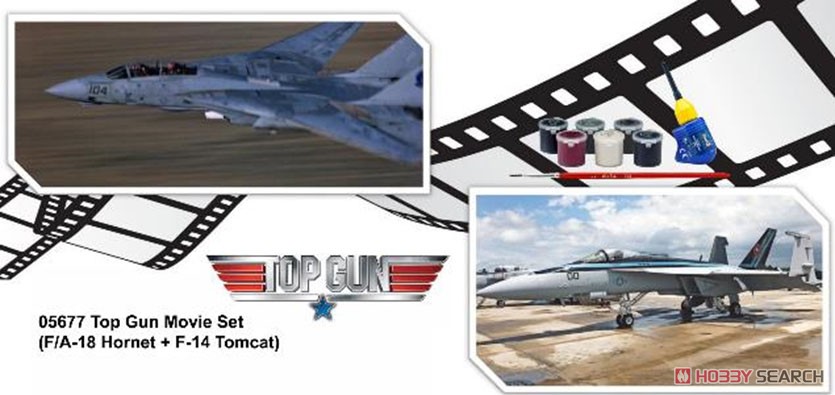 Revell (Germany) Top Gun Movie Set (F/A-18E & F-14A) image 6