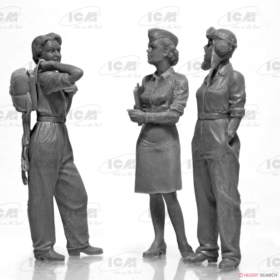 ICM US WASP (1943-1945) (3 figures) (Plastic model) gambar 3