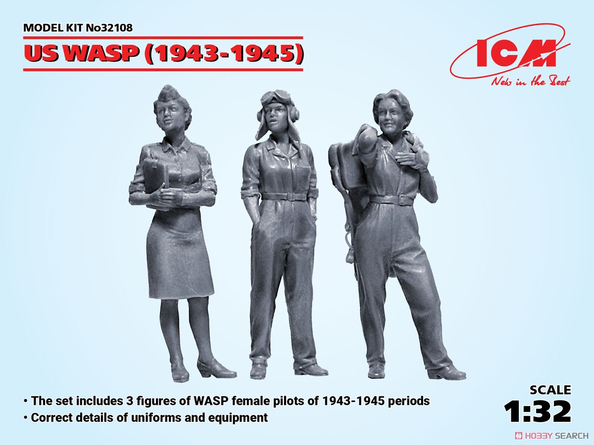 ICM US WASP (1943-1945) (3 figures) (Plastic model) gambar 6
