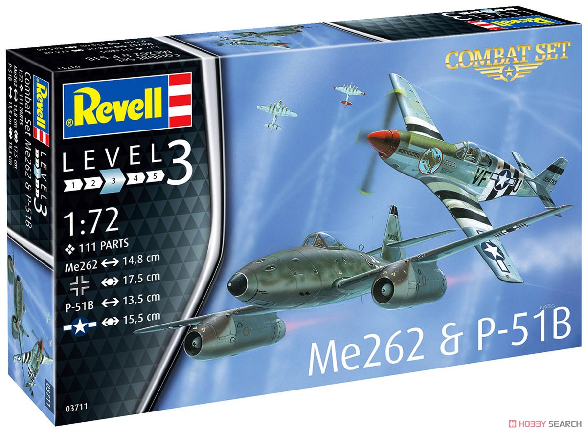 Revell (Germany) 컴뱃 세트 Me262 & P-51B (프라모델) 이미지 2