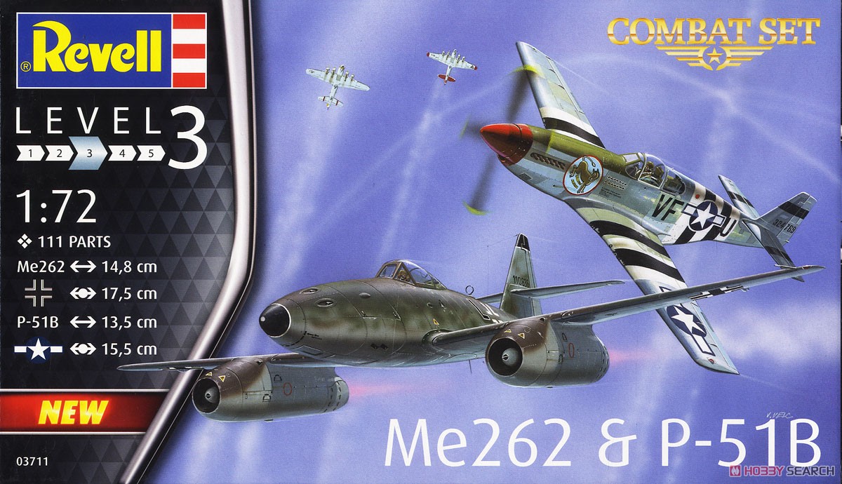 Revell (Germany) 컴뱃 세트 Me262 & P-51B (프라모델) 이미지 3