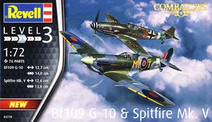 Revell (Germany) Combat Set Bf109G-10 &amp; Spitfire Mk.V (Plastic model)