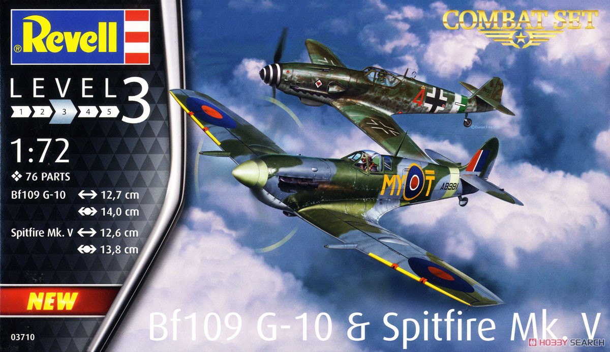 Revell (Germany) Combat Set Bf109G-10 & Spitfire Mk.V (Plastikmodell) Bild 2