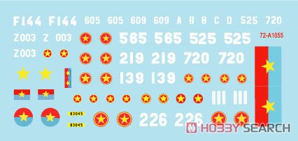 Star Decals Vietnam # 5. NVA North Vietnamese Tanks and AFVs Markings. (Decal) gambar 2